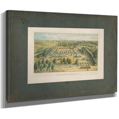 Camp Carroll Baltimore Md 1862 — Stretched Canvas Print | Bella Frye