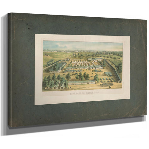 Camp Carroll Baltimore Md 1862 — Stretched Canvas Print | Bella Frye