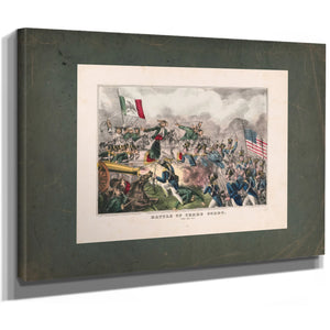 Battle of Cerro Gordo April 18th 1847 1847 — Stretched Canvas Print | Bella Frye