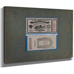 Ticket to the 1926 Army Navy Game 2 — Stretched Canvas Print | Bella Frye
