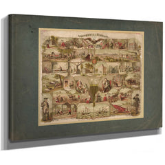 Centennial Mirror 19th Century — Stretched Canvas Print | Bella Frye