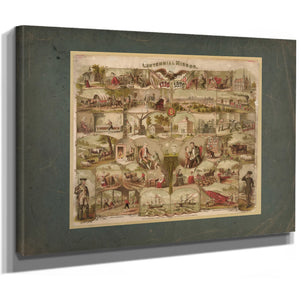 Centennial Mirror 19th Century — Stretched Canvas Print | Bella Frye