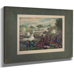 Battle of Bull Runjuly 21st 1861federal Gen Mcdowell Confederate Gen Beaureg — Stretched Canvas Print | Bella Frye