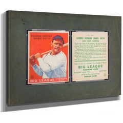 Goudey Babe Ruth 149 5aa73 — Stretched Canvas Print | Bella Frye