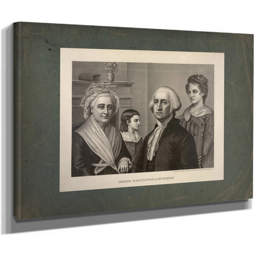 George Washington at Mt Vernon 1889 — Stretched Canvas Print | Bella Frye