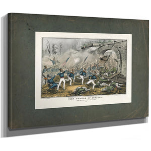 Battle of Mexico 1847 — Stretched Canvas Print | Bella Frye