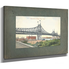 The Iron Crossing at Blackwells Island — Stretched Canvas Print | Bella Frye