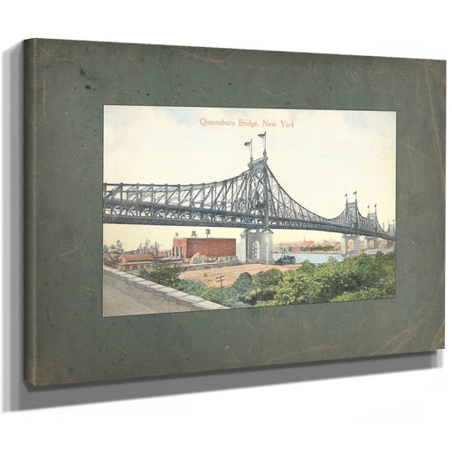 The Iron Crossing at Blackwells Island — Stretched Canvas Print | Bella Frye