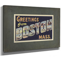 Massachusetts Boston — Stretched Canvas Print | Bella Frye