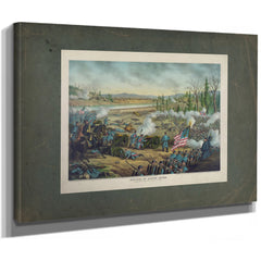Battle of Stone River Near Murfreesborough Tenndec 31 62 Jan 2 3 1863union G — Stretched Canvas Print | Bella Frye