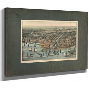 Chicago as it Was — Stretched Canvas Print | Bella Frye