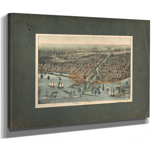 Chicago as it Was — Stretched Canvas Print | Bella Frye