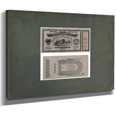 Ticket to the 1926 Army Navy Game 2 6438a1 2_1 — Stretched Canvas Print | Bella Frye