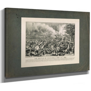 Battle of Fair Oaks Va May 31st 1862 1862 — Stretched Canvas Print | Bella Frye