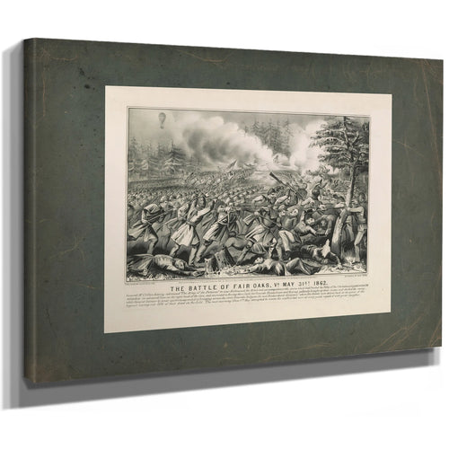 Battle of Fair Oaks Va May 31st 1862 1862 — Stretched Canvas Print | Bella Frye
