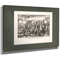 A Little More Grape Capt Bragg General Taylor at the Battle of Buena Vista Feb — Stretched Canvas Print | Bella Frye