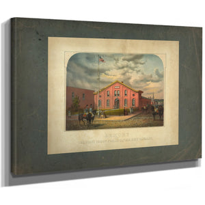 Armory of the First Troop Philadelphia City Cavalry 1863 — Stretched Canvas Print | Bella Frye