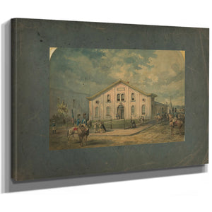 Armory of First City Troop Escorted Washington and Every President Since 186 — Stretched Canvas Print | Bella Frye
