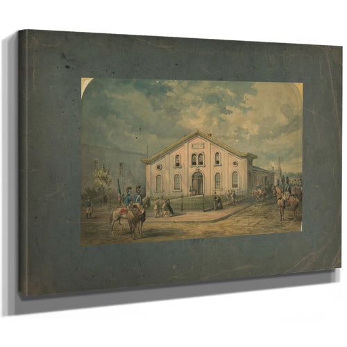 Armory of First City Troop Escorted Washington and Every President Since 186 — Stretched Canvas Print | Bella Frye