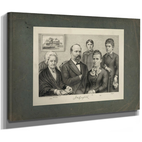 James Abram Garfield 1881 — Stretched Canvas Print | Bella Frye