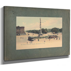 Columbus Circle Gilded Age Crossroads at the Edge of Central Park — Stretched Canvas Print | Bella Frye