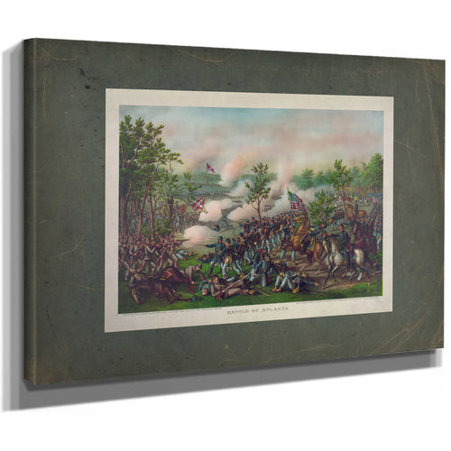 Battle of Atlantadeath of General James B Mcphersonjuly 22d 1864army of the — Stretched Canvas Print | Bella Frye