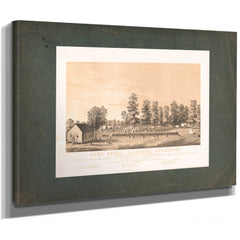Camp Ready Hamburg Tennessee 19th Century — Stretched Canvas Print | Bella Frye