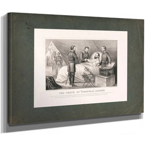 Death of Stonewall Jackson 1872 — Stretched Canvas Print | Bella Frye