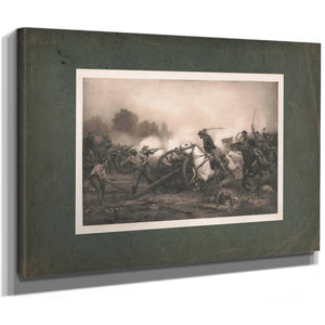 Charging the Guns 1891 — Stretched Canvas Print | Bella Frye