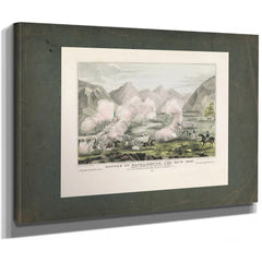 Battle of Sacramento Feb 28th 1847 Terrific Charge of the Mexican Lancers 18 — Stretched Canvas Print | Bella Frye