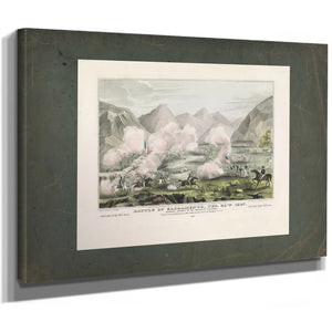 Battle of Sacramento Feb 28th 1847 Terrific Charge of the Mexican Lancers 18 — Stretched Canvas Print | Bella Frye