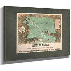 Battle of Manila 19th Century — Stretched Canvas Print | Bella Frye