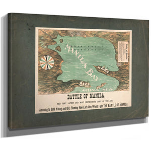 Battle of Manila 19th Century — Stretched Canvas Print | Bella Frye