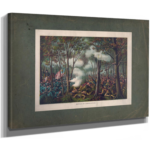 Battle of Tippecanoe 1889 — Stretched Canvas Print | Bella Frye