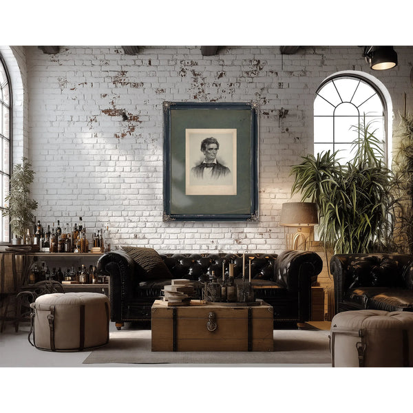 Abraham Lincoln 186 — Framed Wall Art Room View | Bella Frye