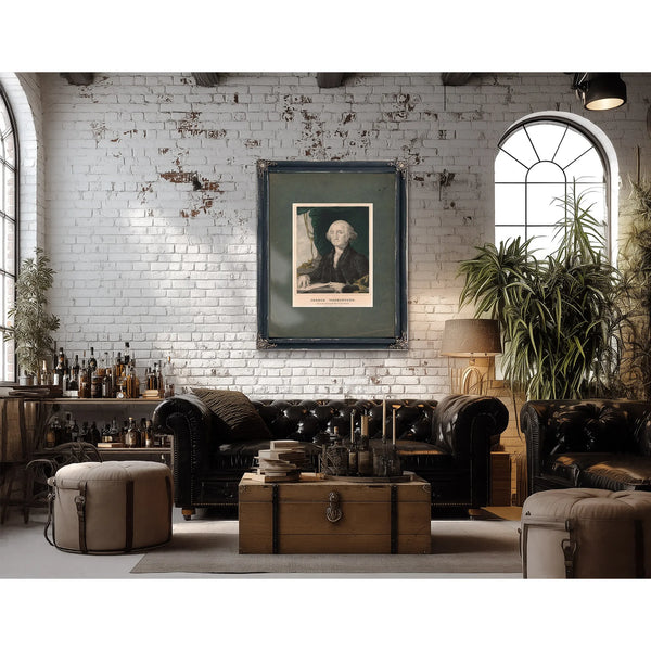 George Washington First President of the United States 1835 1856 — Framed Wall Art Room View | Bella Frye
