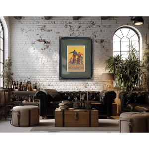 Football Notre Dame South Bend by South Shore Line Dpla — Framed Wall Art Room View | Bella Frye