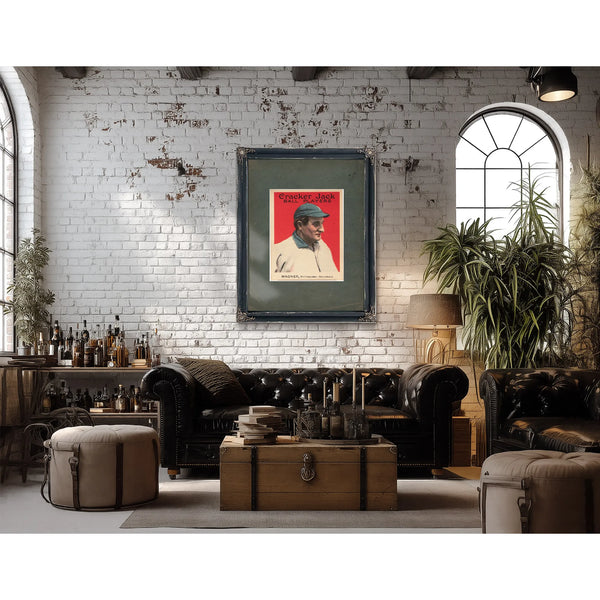 Cracker Jack Honus Wagner — Framed Wall Art Room View | Bella Frye