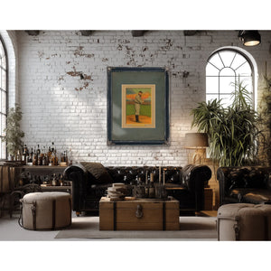 Ty Cobb Card 988351 — Framed Wall Art Room View | Bella Frye