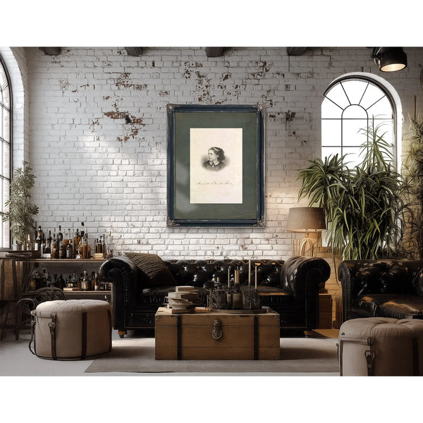 Harriet Beecher Stowe 1852 — Framed Wall Art Room View | Bella Frye