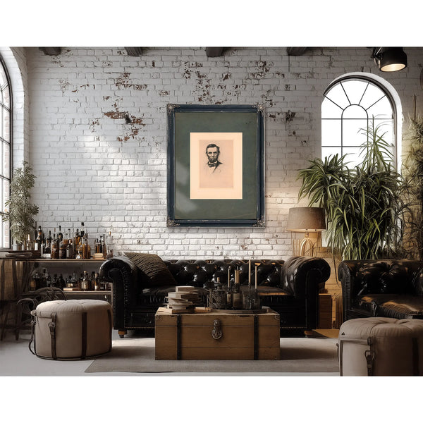 Abraham Lincoln 192 — Framed Wall Art Room View | Bella Frye