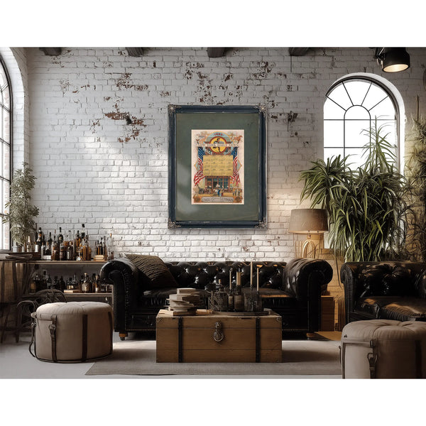 New York Daily News 1886 — Framed Wall Art Room View | Bella Frye