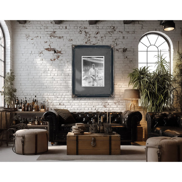 Babe Ruth New York Al Baseball — Framed Wall Art Room View | Bella Frye