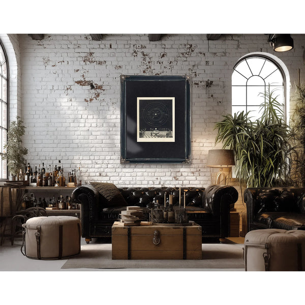 The Celestial Orrery a Lecture on the Heavenly Spheres — Framed Wall Art Room View | Bella Frye