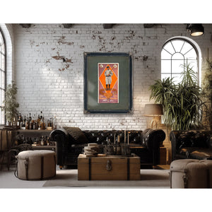 Boston Garter Color Ty Cobb — Framed Wall Art Room View | Bella Frye