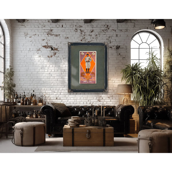 Boston Garter Color Ty Cobb — Framed Wall Art Room View | Bella Frye