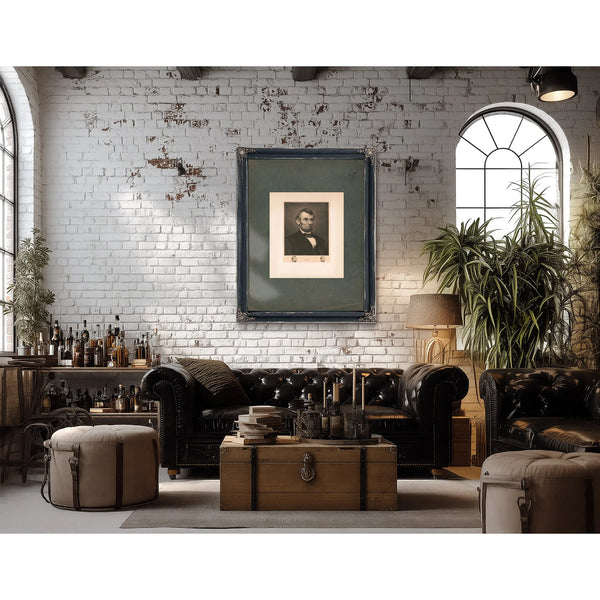 Abraham Lincoln 195 — Framed Wall Art Room View | Bella Frye