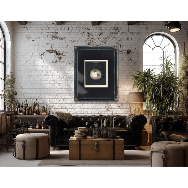 The Celestial Sphere Its Earthly Boundaries — Framed Wall Art Room View | Bella Frye