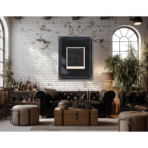 The Celestial Twins a Victorian Study of Binary Stars and Stellar Orbits — Framed Wall Art Room View | Bella Frye