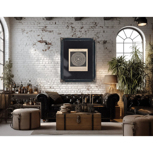 The Mädler Delusion — Victorian Dreams of a Cosmic Heart — Framed Wall Art Room View | Bella Frye